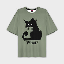 Футболка оверсайз мужская What? Что?, цвет: 3D-принт