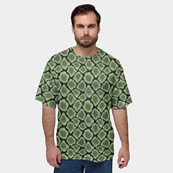Футболка оверсайз мужская Змеиная Шкура Snake, цвет: 3D-принт — фото 2