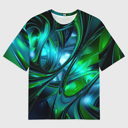 Мужская футболка оверсайз Изумрудное настроение