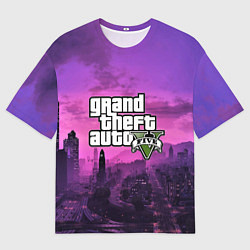 Футболка оверсайз мужская GTA ONLINE 5, цвет: 3D-принт