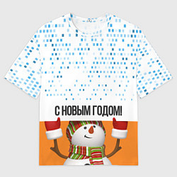 Футболка оверсайз мужская СнежовичОк, цвет: 3D-принт