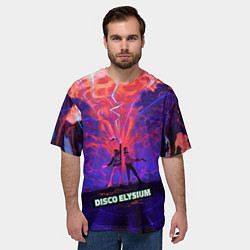 Футболка оверсайз мужская Disco art, цвет: 3D-принт — фото 2