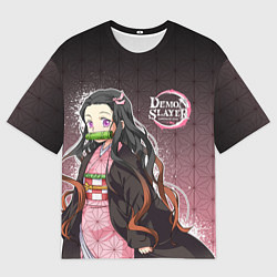 Футболка оверсайз мужская НЕЗУКО NEZUKO SLAYER, цвет: 3D-принт