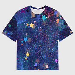 Мужская футболка оверсайз Звездное небо мечтателя