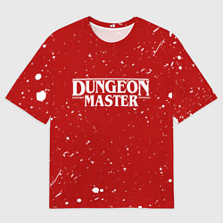 Мужская футболка оверсайз DUNGEON MASTER BLOOD ГАЧИМУЧИ КРАСНЫЙ