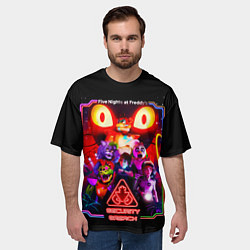 Футболка оверсайз мужская Five nights at freddys security breach, цвет: 3D-принт — фото 2