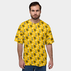 Футболка оверсайз мужская Добыча Биткоинов, цвет: 3D-принт — фото 2