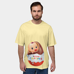 Футболка оверсайз мужская Киндер сюрприз, цвет: 3D-принт — фото 2