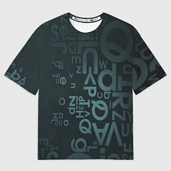 Мужская футболка оверсайз Хаотичные мысли гения