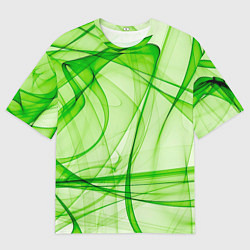 Футболка оверсайз мужская Жизнерадостный салатовый, цвет: 3D-принт