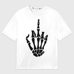 Футболка оверсайз мужская Fuck you,чел, цвет: 3D-принт