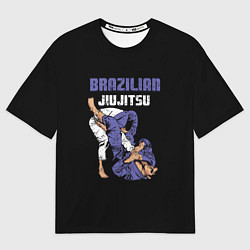 Футболка оверсайз мужская BRAZILIAN JIU JITSU - BJJ, цвет: 3D-принт