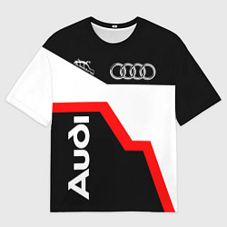 Футболка оверсайз мужская AUDI полный привод, цвет: 3D-принт