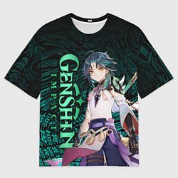 Футболка оверсайз мужская XIAO GENSHIN IMPACT АНЕМО, цвет: 3D-принт