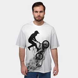 Футболка оверсайз мужская ВЕЛОСПОРТ BMX Racing, цвет: 3D-принт — фото 2