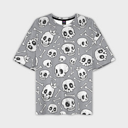 Мужская футболка оверсайз Skulls & bones