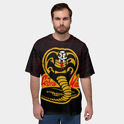 Футболка оверсайз мужская Кобра кай с узором, цвет: 3D-принт — фото 2