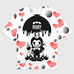 Футболка оверсайз мужская BOMB LOVE BENDY AND THE INK MACHINE, цвет: 3D-принт