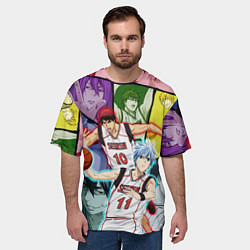 Футболка оверсайз мужская Kuroko no Basuke Баскетбол Куроко, цвет: 3D-принт — фото 2