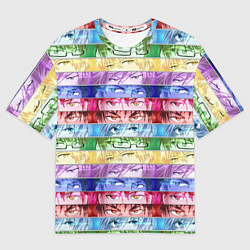 Мужская футболка оверсайз Баскетбол Куроко Манга Аниме, Глаза