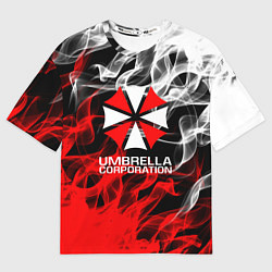 Футболка оверсайз мужская Umbrella Corporation Fire, цвет: 3D-принт