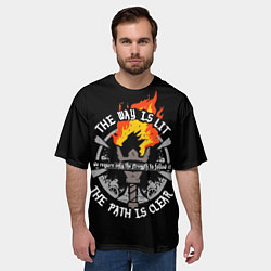 Футболка оверсайз мужская Darkest Dungeon - the way is lit, цвет: 3D-принт — фото 2