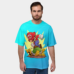 Футболка оверсайз мужская Марио за работой, цвет: 3D-принт — фото 2