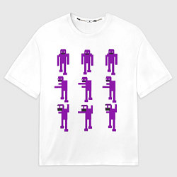 Футболка оверсайз мужская Five Nights At Freddys purple guy, цвет: 3D-принт