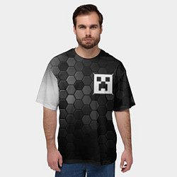 Футболка оверсайз мужская МАЙНКРАФТ Графика, цвет: 3D-принт — фото 2