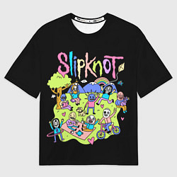 Мужская футболка оверсайз Slipknot cuties