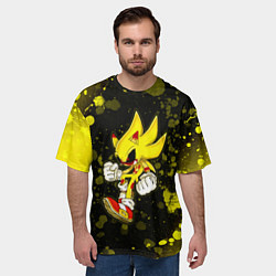Футболка оверсайз мужская SONIC EXE Краски, цвет: 3D-принт — фото 2