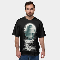 Футболка оверсайз мужская Книга Путешествий, цвет: 3D-принт — фото 2