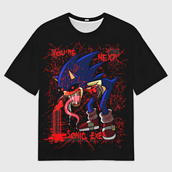 Мужская футболка оверсайз Sonic Exe - killer