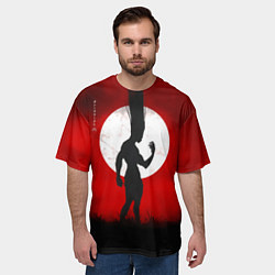 Футболка оверсайз мужская Hunter x Hunter Гон волосы в небо, цвет: 3D-принт — фото 2