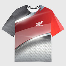 Мужская футболка оверсайз Honda Текстура