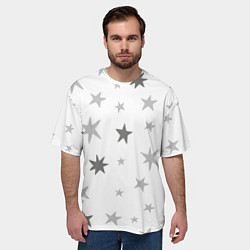Футболка оверсайз мужская Звездочкиstars, цвет: 3D-принт — фото 2