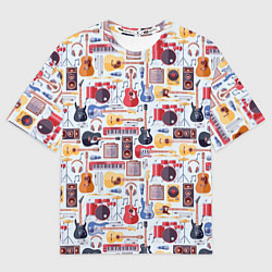 Мужская футболка оверсайз Рок Музыкант