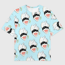 Мужская футболка оверсайз Узор с Сатору