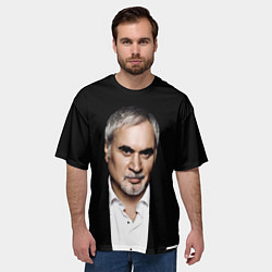 Футболка оверсайз мужская МЕЛАДЗЕ НА ЧЕРНОМ ФОНЕ, цвет: 3D-принт — фото 2