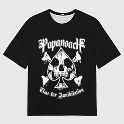 Футболка оверсайз мужская Papa Roach, РОК, цвет: 3D-принт