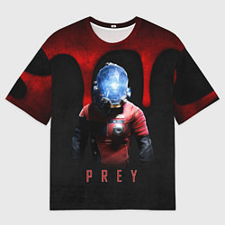 Футболка оверсайз мужская Prey dark blood, цвет: 3D-принт
