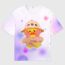 Футболка оверсайз мужская УТОЧКА ЛАЛАФАНФАН Fan Fan Duck, цвет: 3D-принт