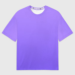 Мужская футболка оверсайз Красивый фиолетовый светлый градиент