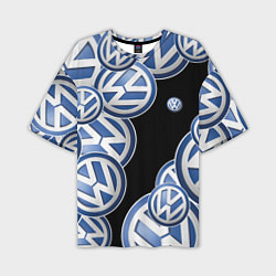 Мужская футболка оверсайз Volkswagen logo Pattern