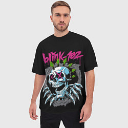 Футболка оверсайз мужская Blink 182 Блинк 182, цвет: 3D-принт — фото 2