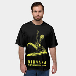 Футболка оверсайз мужская Nirvana Нирвана, цвет: 3D-принт — фото 2