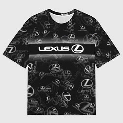 Футболка оверсайз мужская LEXUS SPORT PATTERN, цвет: 3D-принт