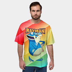Футболка оверсайз мужская Rayman globox радуга, цвет: 3D-принт — фото 2