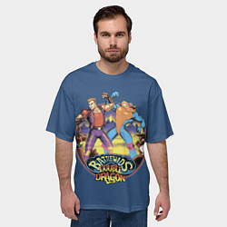 Футболка оверсайз мужская Battletoads and Double Dragon, цвет: 3D-принт — фото 2