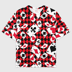 Мужская футболка оверсайз Карты масти